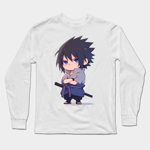 sasuke Long Sleeve T-Shirt by boxermaniac